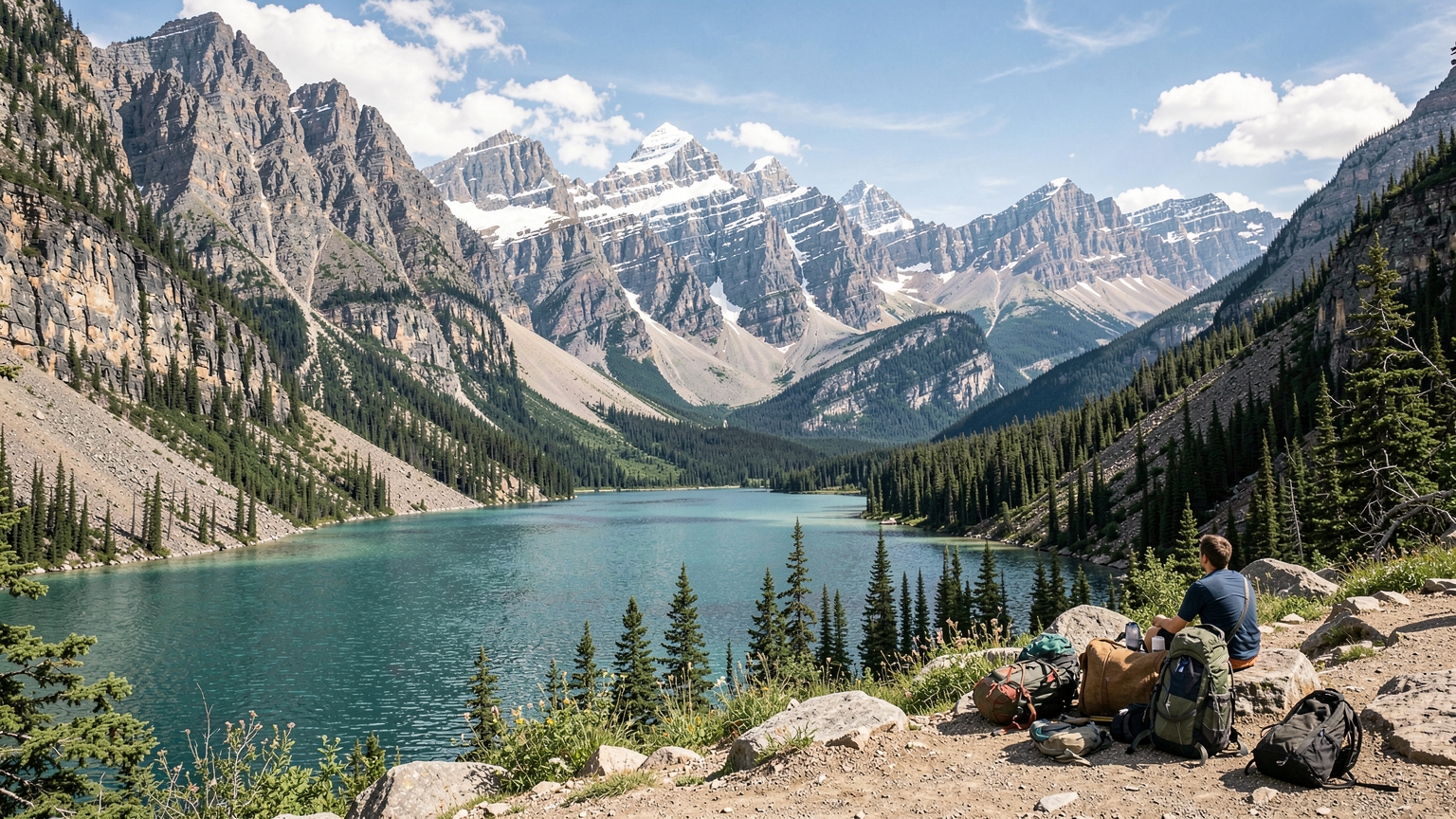 Canada Rockies summer plan with lake stops.