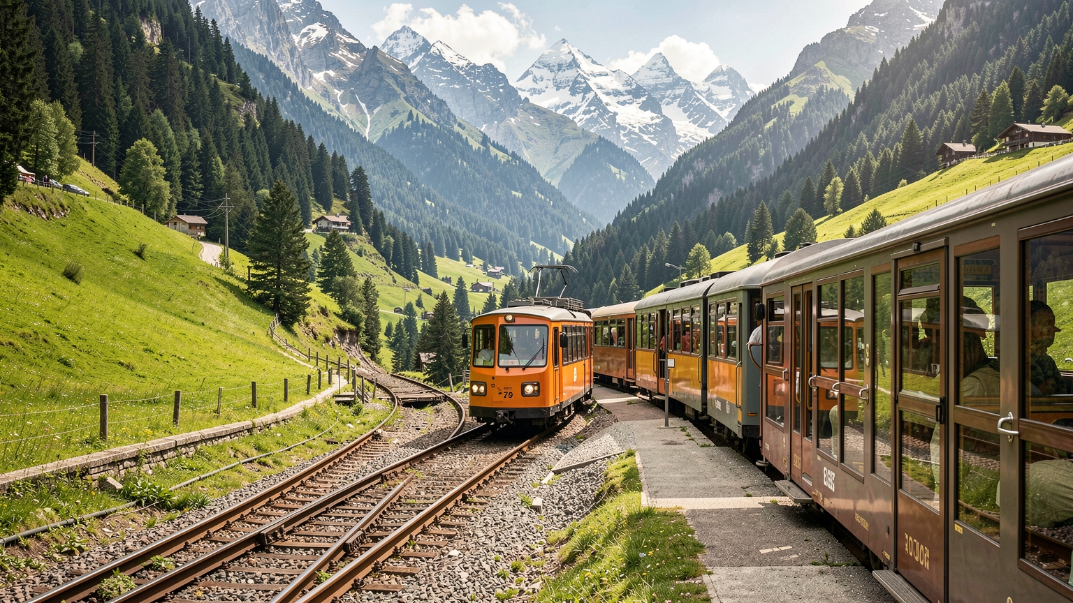 Swiss panoramic train choices.